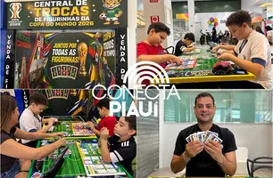 Shopping da Praça Pedro II lança central de trocas de figurinhas da Copa do Mundo (Foto: Conecta Piauí)
