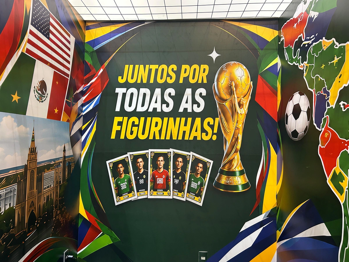 Shopping da Praça Pedro II lança central de trocas de figurinhas da Copa do Mundo