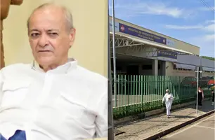 Silvio Mendes e o Hospital de Urgência de Teresina (Foto: Reprodução)