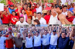 Situação e oposição se unem em apoio a Rafael Fonteles nos quatro municípios visitados no Norte do Piauí (Foto: Reprodução)