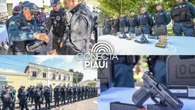 SSP entrega 160 pistolas Glock para reforçar PM no Sul do Piauí (Foto: Reprodução)
