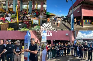 SSP-PI inaugura totem inteligente com botão do pânico na Nova Ceasa em Teresina (Foto: Conecta Piauí)
