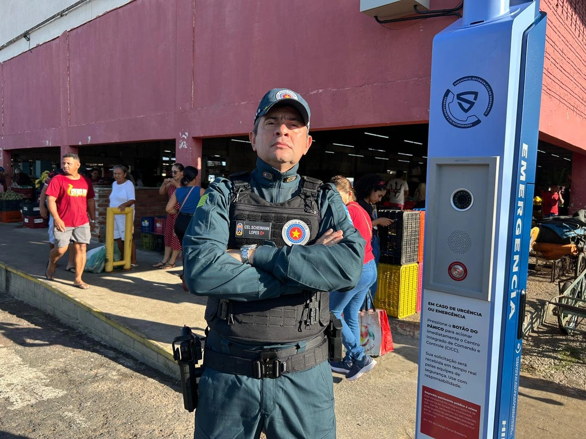 SSP-PI inaugura totem inteligente com botão do pânico na Nova Ceasa em Teresina