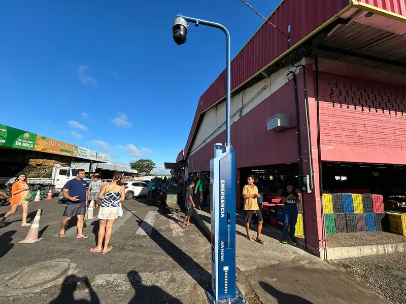 SSP-PI inaugura totem inteligente com botão do pânico na Nova Ceasa em Teresina