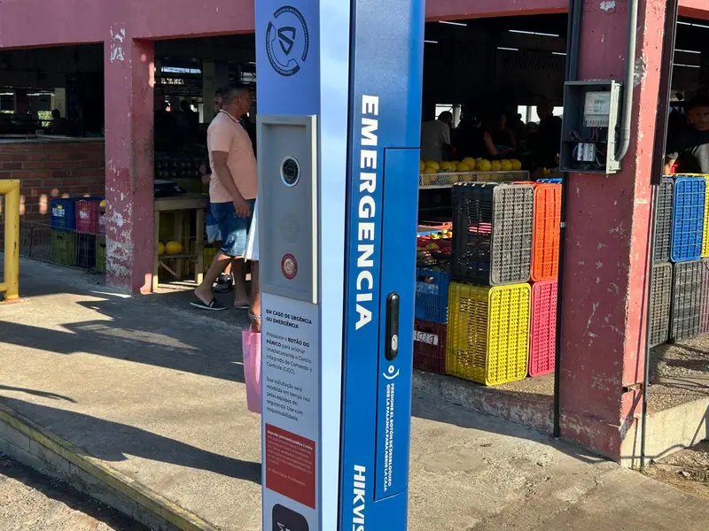 SSP-PI inaugura totem inteligente com botão do pânico na Nova Ceasa em Teresina