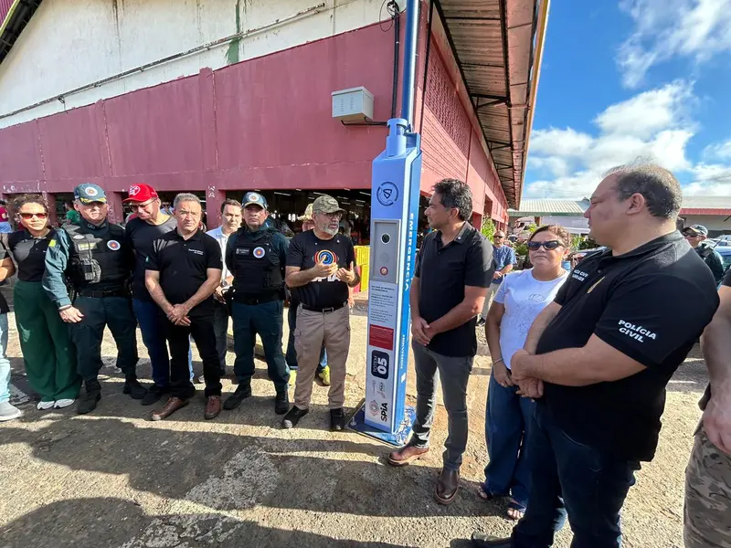 SSP-PI inaugura totem inteligente com botão do pânico na Nova Ceasa em Teresina