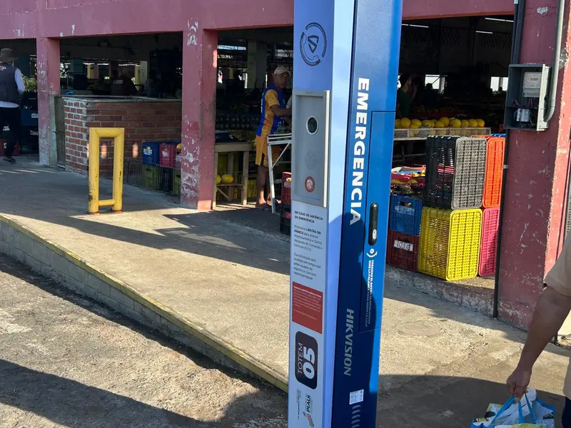SSP-PI inaugura totem inteligente com botão do pânico na Nova Ceasa em Teresina