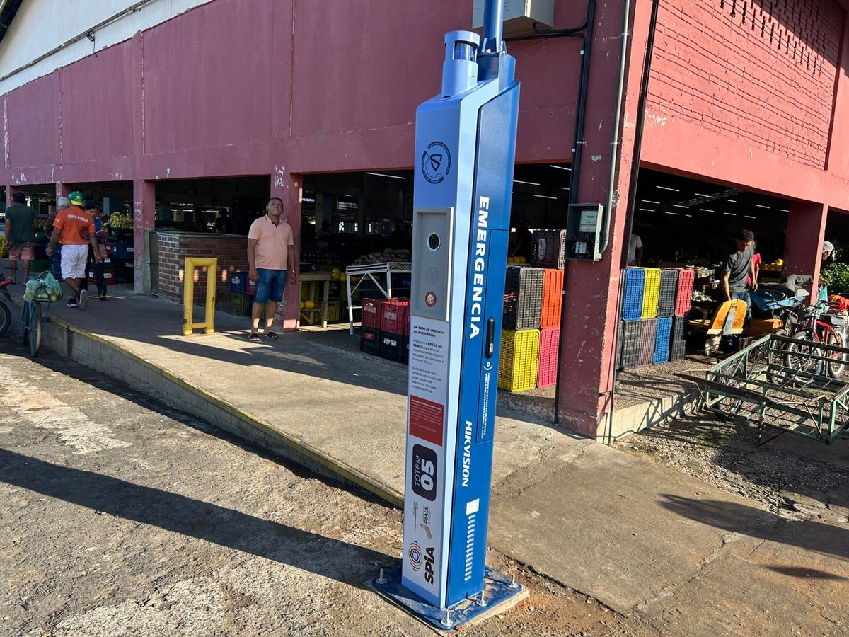 SSP-PI inaugura totem inteligente com botão do pânico na Nova Ceasa em Teresina