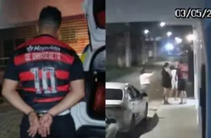 Suspeito de agredir companheira com soco é preso na zona Sudeste de Teresina (Foto: Reprodução)