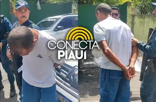 Suspeito de homicídio é preso após agredir esposa, filhos e policiais em Teresina (Foto: Repórter 12/Conecta Piauí)