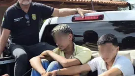 Suspeito é preso e menor apreendido após assalto (Foto: Reprodução)