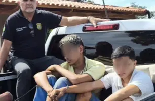 Suspeito é preso e menor apreendido após assalto (Foto: Reprodução)