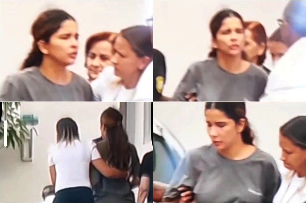 Tatiana Medeiros ao realizar perícia