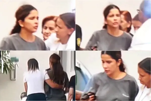 Tatiana Medeiros ao realizar perícia