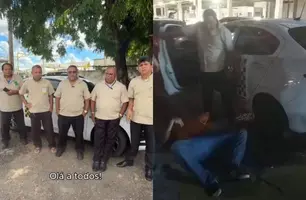 Taxista nega envolvimento em facada no aeroporto de Teresina e fala em clandestinos (Foto: Reprodução)