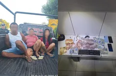 Trio é preso com drogas e dinheiro em imóvel usado ao tráfico em Água Branca
