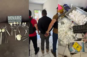 Trio é preso durante ação contra o tráfico na zona Sudeste de Teresina (Foto: Divulgação/DENARC)