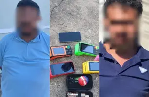 Trio suspeito de envolvimento em golpes bancários é preso no interior do Piauí (Foto: Divulgação/PMPI)