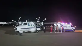 UTI aérea é acionada horas após inauguração de pista com balizamento noturno no PI (Foto: Divulgação)