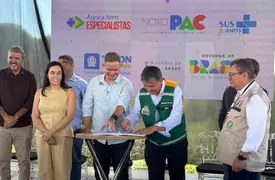 Wellington Dias anuncia policlínica de R$ 30 milhões do Novo PAC para Timon (Foto: Conecta Piauí)