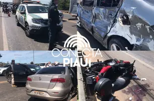 Acidente na Ponte Presidente Médici deixa feridos e mobiliza equipes de resgate (Foto: Reprodução)