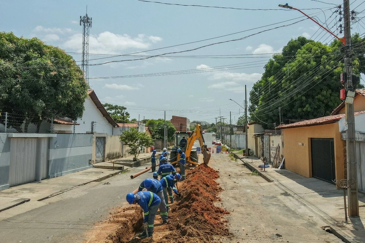 Águas de Teresina implanta 33 quilômetros de novas redes de esgoto