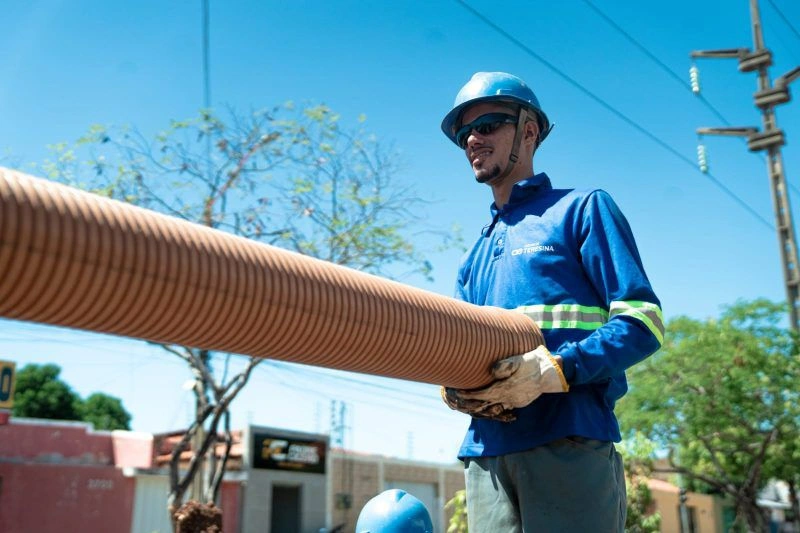 Águas de Teresina implanta 33 quilômetros de novas redes de esgoto