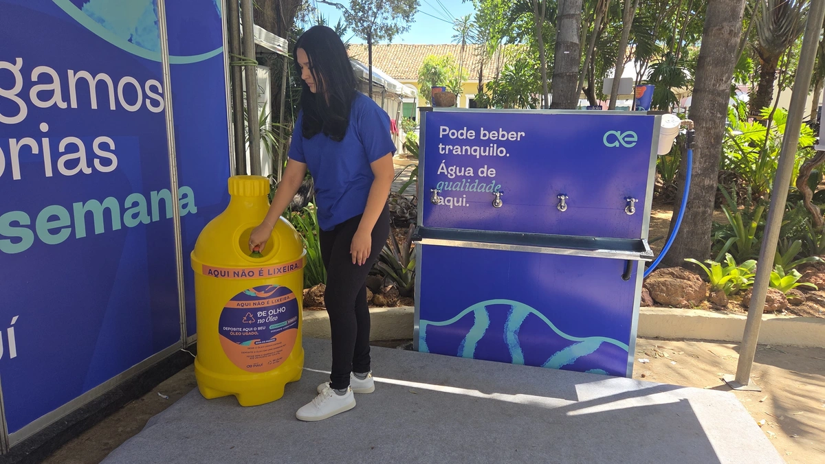 Águas do Piauí lança projeto para coleta de óleo usado no Festival de Inverno