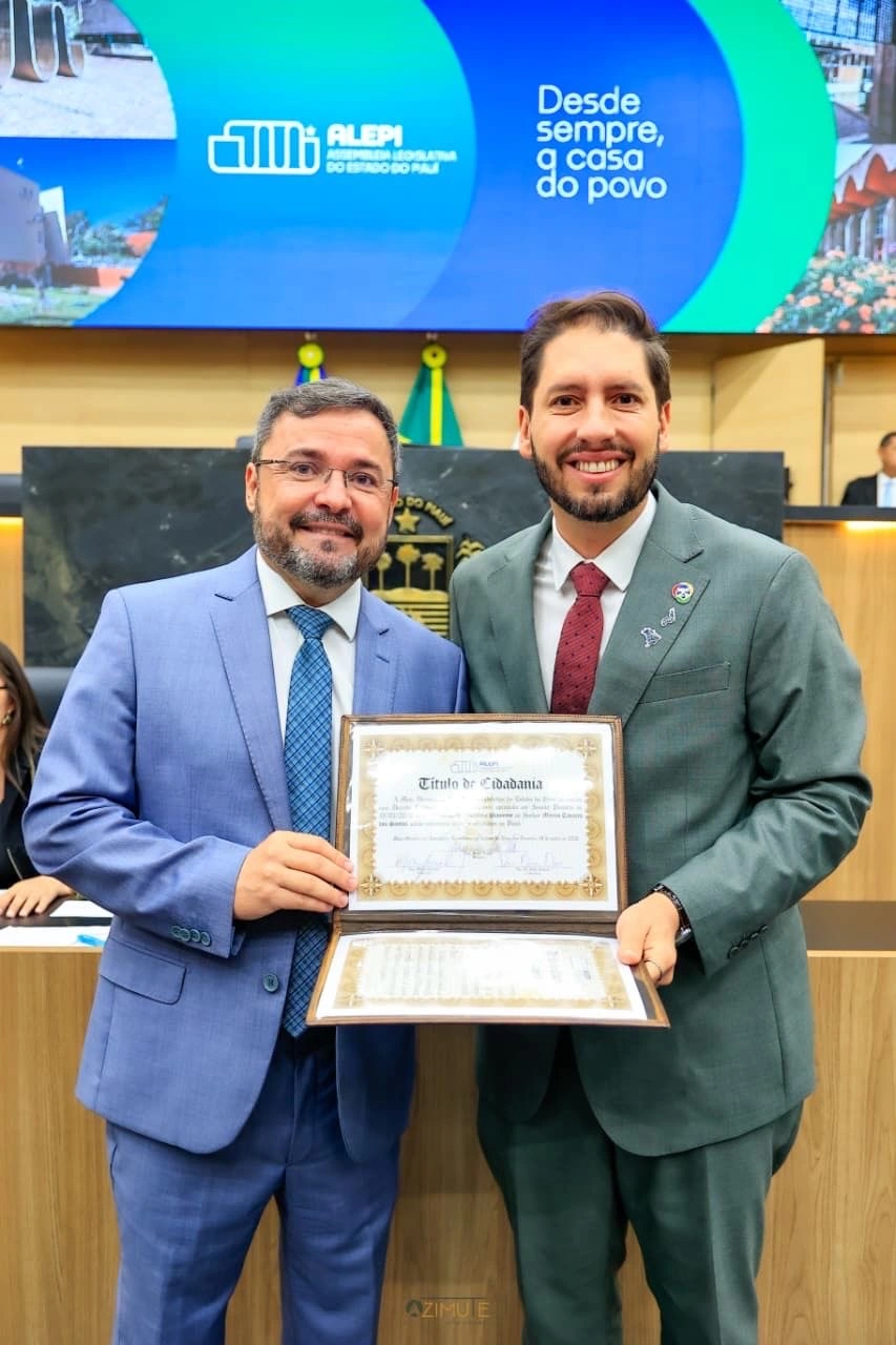 ALEPI concede Título de Cidadania Piauiense a Márcio Tavares em proposição de Fábio Novo