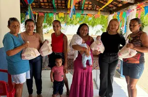 Assistência Social realiza entrega de leite a famílias em Pau D’Arco do Piauí (Foto: Reprodução)