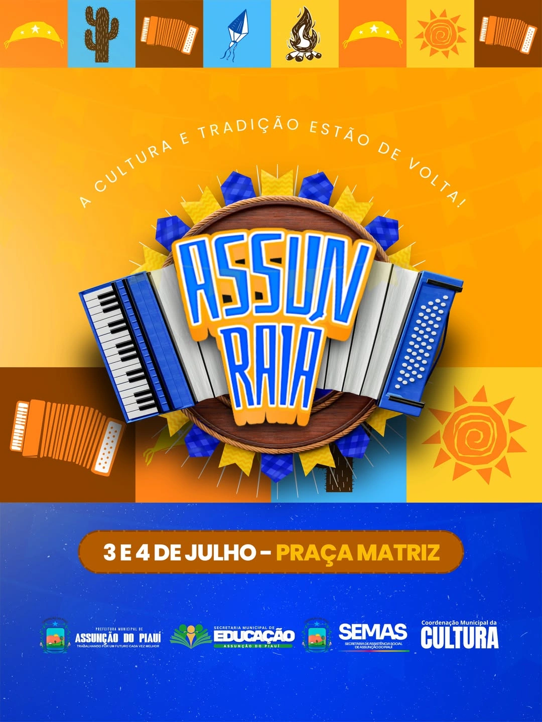 Assunção do Piauí anuncia AssunRaiá com apresentações de quadrilhas escolares