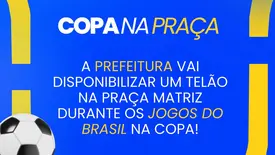 Assunção do Piauí terá transmissão dos jogos do Brasil em telão na Praça Matriz (Foto: Reprodução)