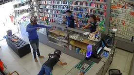 Bandido rende funcionários e assalta loja de celular no litoral do Piauí (Foto: Reprodução)
