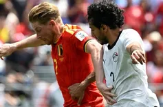 Bélgica e Egito empatam na 1ª rodada do grupo G da Copa do Mundo