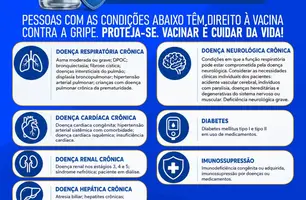 Beneditinos reforça vacinação contra a gripe para pessoas com doenças crônicas (Foto: Reprodução)