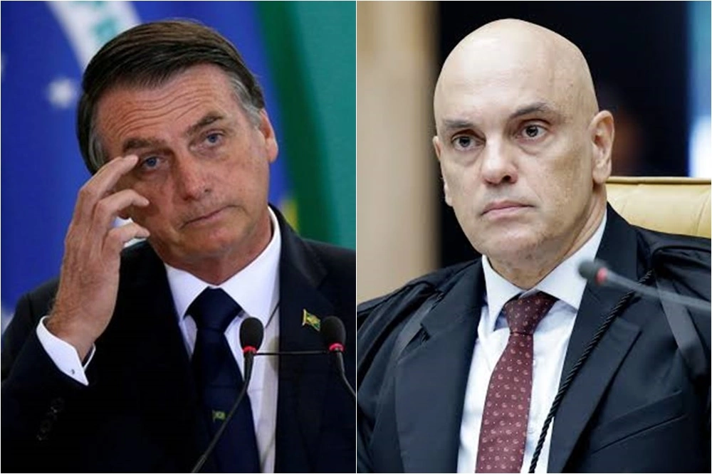 Bolsonaro e Alexandre de Moraes