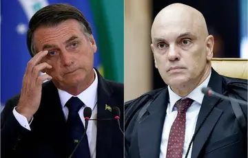 Bolsonaro e Alexandre de Moraes