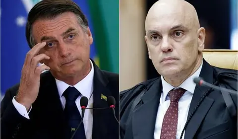 Bolsonaro e Alexandre de Moraes