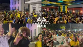 Brasil vence Escócia, avança às oitavas e torcida faz festa em Teresina (Foto: Conecta Piauí)