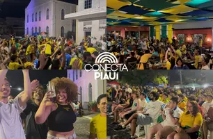 Brasil vence Escócia, avança às oitavas e torcida faz festa em Teresina (Foto: Conecta Piauí)