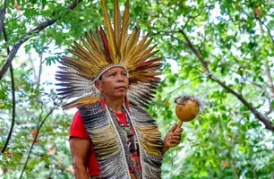 Cacica Dan tem história de vida homenageada na III Feira da Agricultura Familiar (Foto: Geirlys Silva)