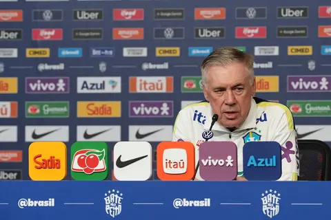 Carlo Ancelotti, técnico da Seleção Brasileira