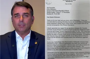 Carta vazada expõe suposto apoio dos EUA a Flávio Bolsonaro em crise com Brasil (Foto: Reprodução)