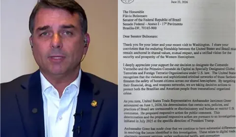 Carta vazada expõe suposto apoio dos EUA a Flávio Bolsonaro em crise com Brasil