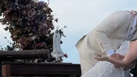 Casamento dos apaixonados Amanda Moita e Savio Carvalho no litoral do Piauí (Foto: Instagram)