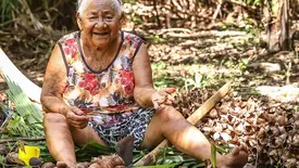 Chica Lera, patrimônio vivo, é homenageada na III Feira da Agricultura Familiar (Foto: Geirlys Silva)