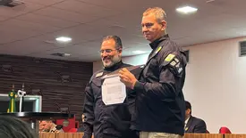 Cláudio Melo Piazzarollo toma posse como superintendente da PRF no Piauí (Foto: Conecta Piauí)