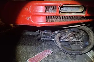 Colisão entre moto e caminhão provoca morte de homem na BR-316, em Miguel Leão (Foto: Reprodução)