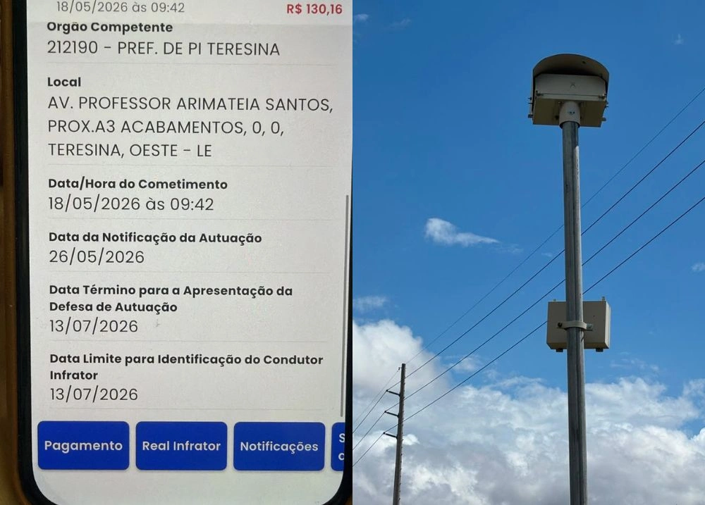 Condutores denunciam multas indevidas em radar na zona Leste de Teresina