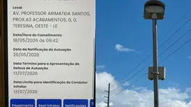 Condutores denunciam multas indevidas em radar na zona Leste de Teresina (Foto: Conecta Piauí)